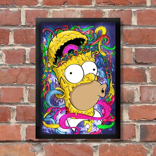 Quadrinho Decorativo - Homer Colorido